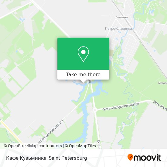 Кафе Кузьминка map