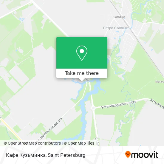 Кафе Кузьминка map