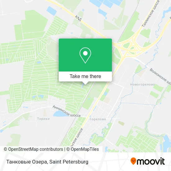 Танковые Озера map