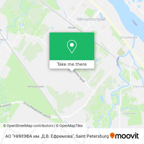 АО "НИИЭФА им. Д.В. Ефремова" map