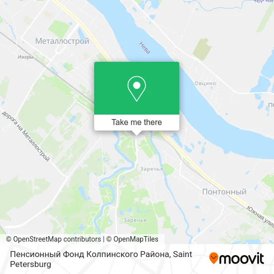 Пенсионный Фонд Колпинского Района map