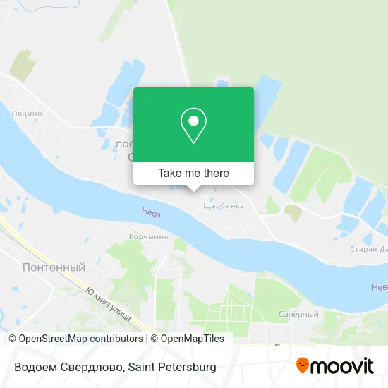 Водоем Свердлово map