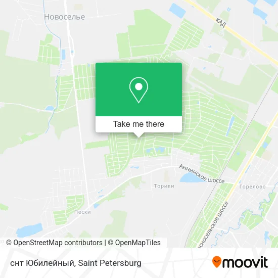 снт Юбилейный map