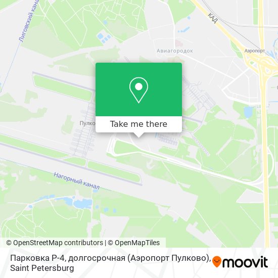 Парковка P-4, долгосрочная (Аэропорт Пулково) map