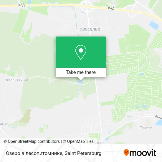 Озеро в лесопитомнике map
