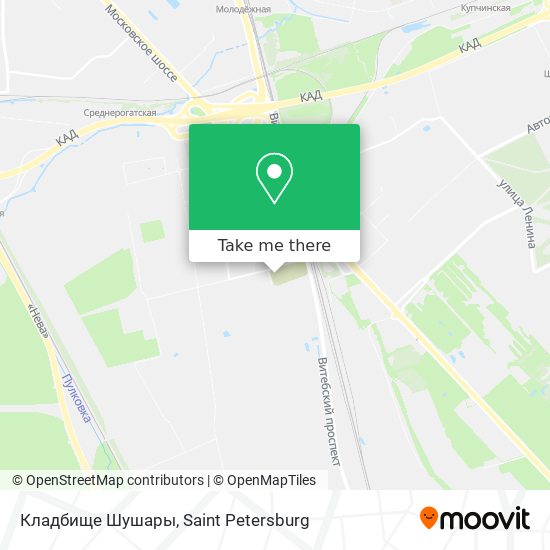 Кладбище Шушары map