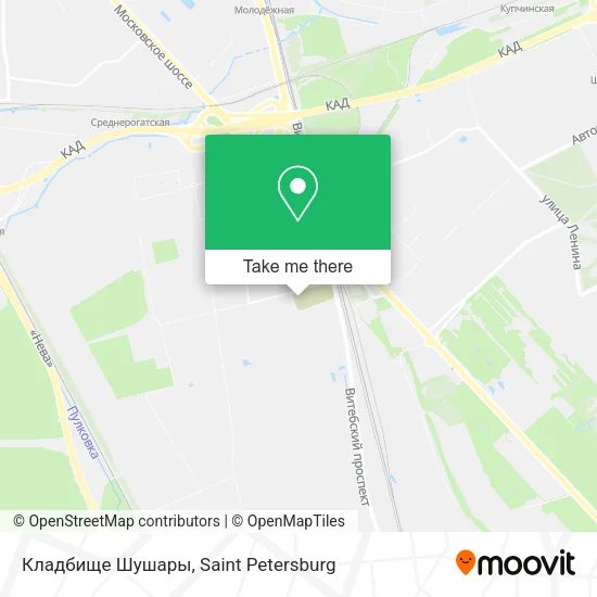 Кладбище Шушары map