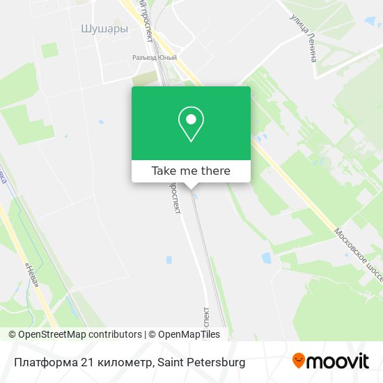 Платформа 21 километр map