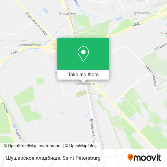 Шушарское кладбище map