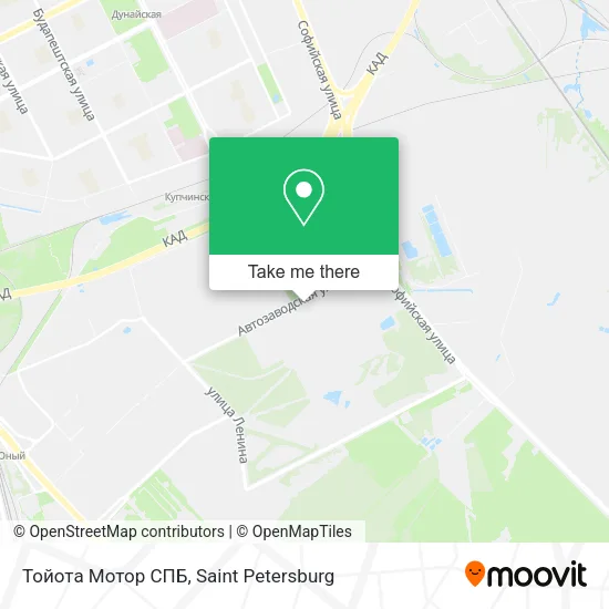 Тойота  Мотор  СПБ map