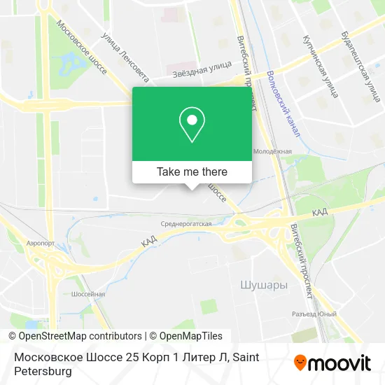 Московское Шоссе 25 Корп 1 Литер Л map