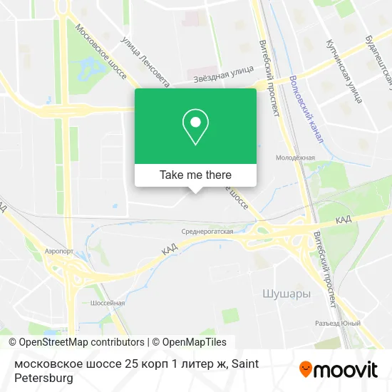 московское шоссе 25 корп 1 литер ж map