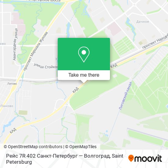 Рейс 7R 402 Санкт-Петербург — Волгоград map