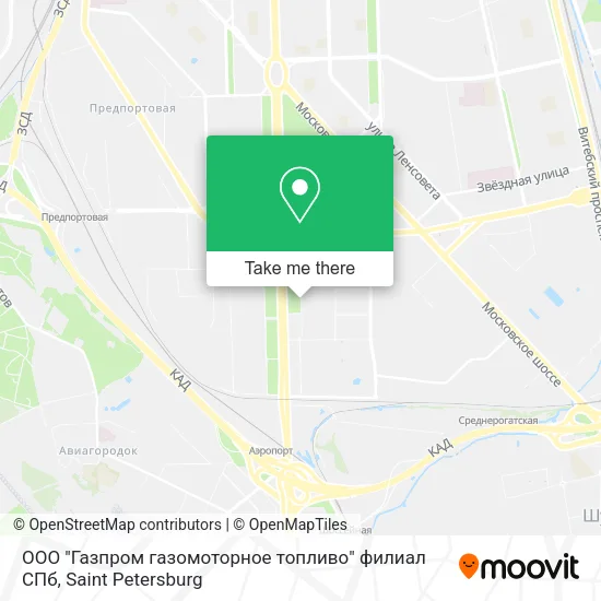 ООО "Газпром газомоторное топливо" филиал СПб map