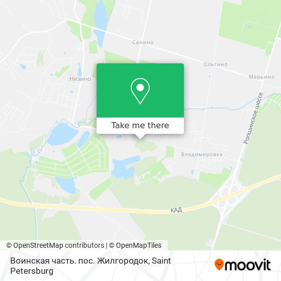 Воинская часть. пос. Жилгородок map