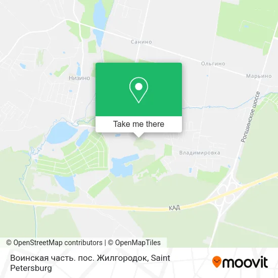 Воинская часть. пос. Жилгородок map