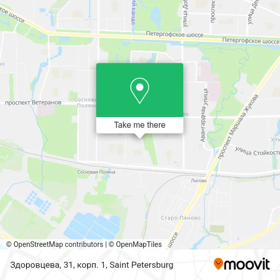 Здоровцева, 31, корп. 1 map