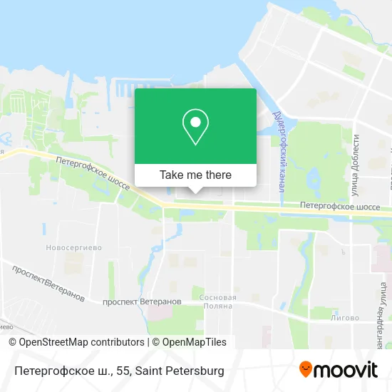 Петергофское ш., 55 map
