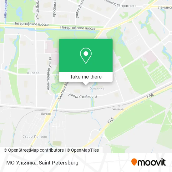 МО Ульянка map