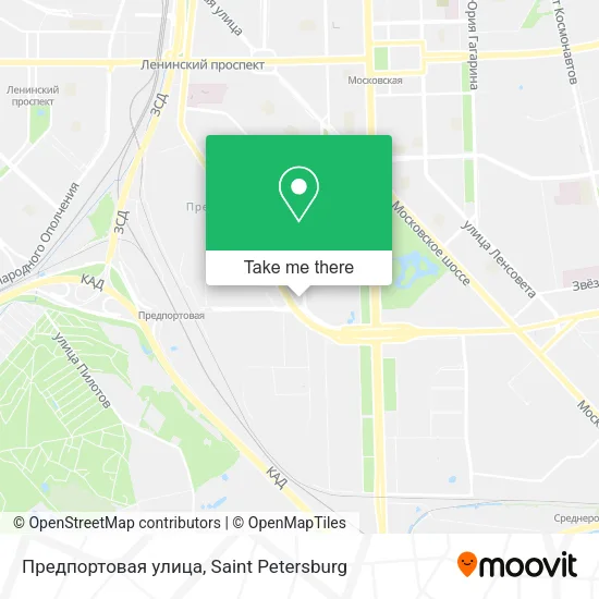 Предпортовая улица map