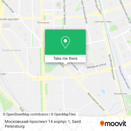 Московский проспект 14 корпус 1 map
