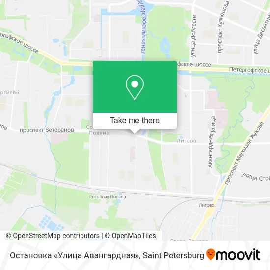 Остановка «Улица Авангардная» map