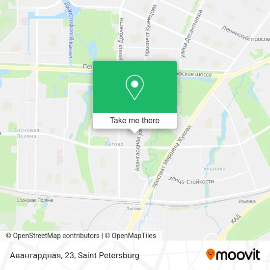 Авангардная, 23 map
