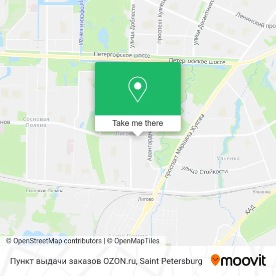 Пункт выдачи заказов OZON.ru map