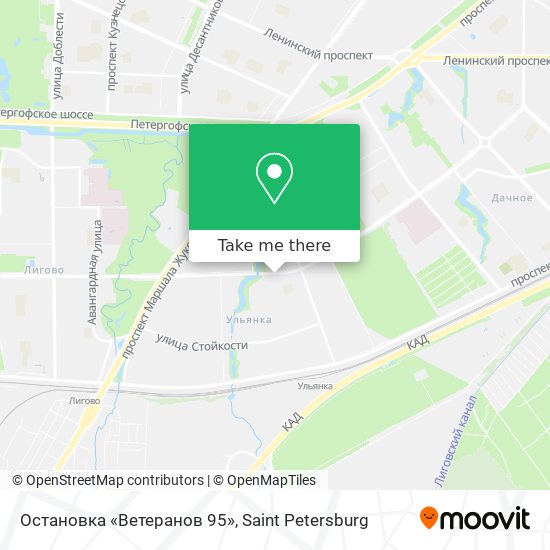 Остановка «Ветеранов 95» map