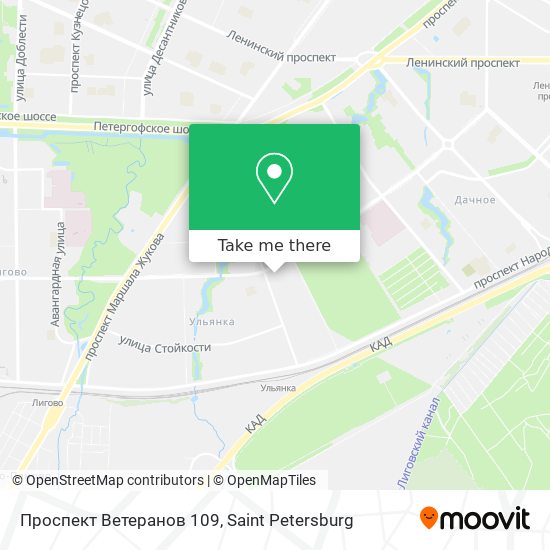 Проспект Ветеранов 109 map