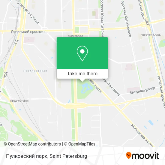 Пулковский парк map