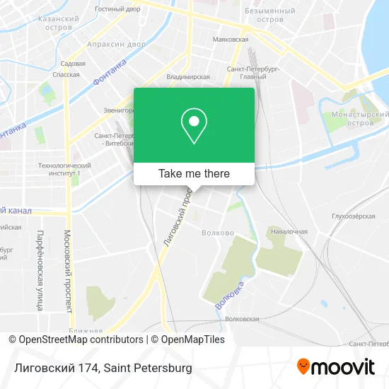 Лиговский 174 map