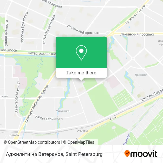 Аджилити на Ветеранов map