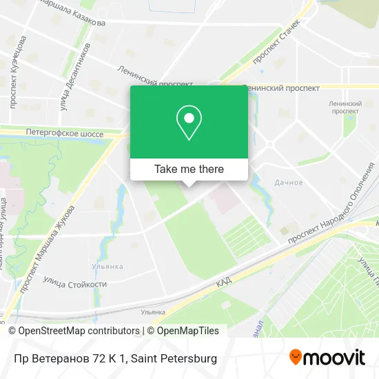 Пр Ветеранов 72 К 1 map