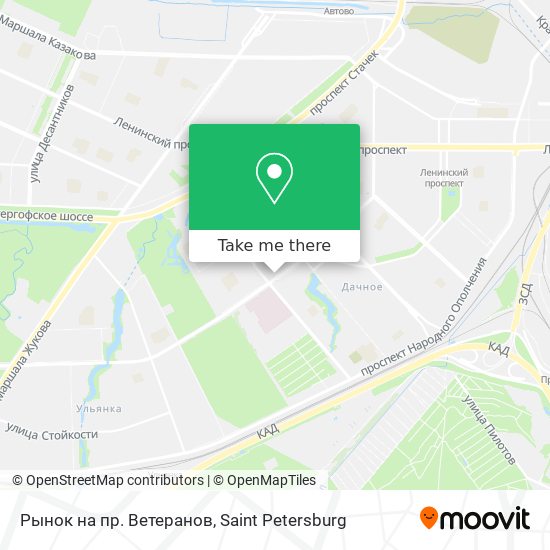Рынок на пр. Ветеранов map