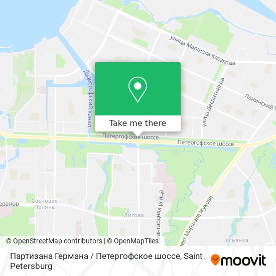 Партизана Германа / Петергофское шоссе map