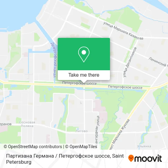 Партизана Германа / Петергофское шоссе map