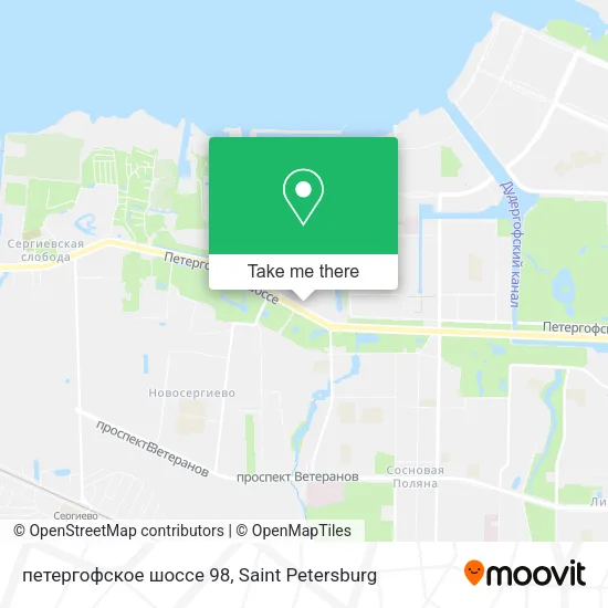 петергофское шоссе 98 map