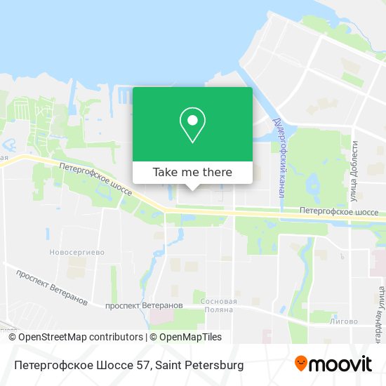 Петергофское Шоссе 57 map