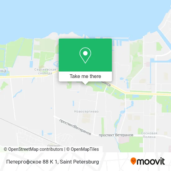 Петергофское 88 К 1 map