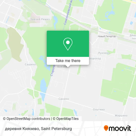 деревня Князево map