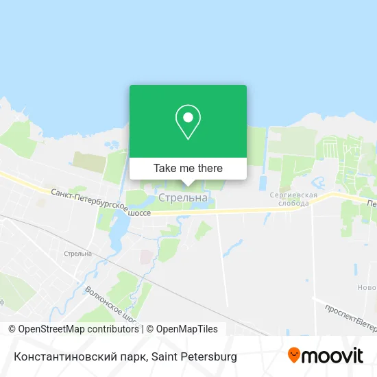 Константиновский парк map