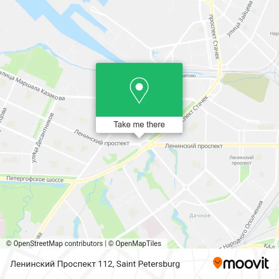 Ленинский Проспект 112 map