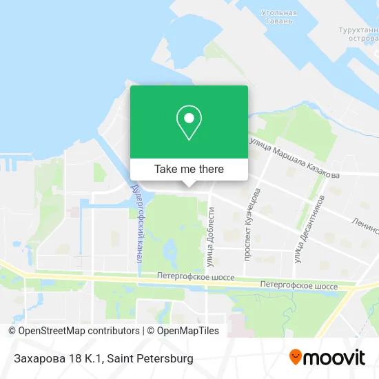 Захарова 18 К.1 map