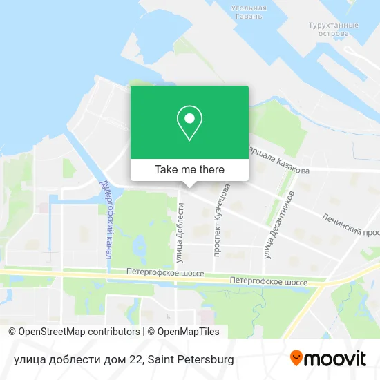 улица доблести дом 22 map