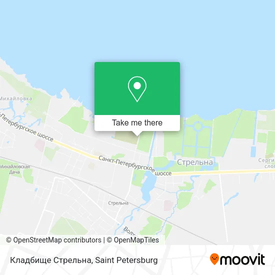 Кладбище Стрельна map