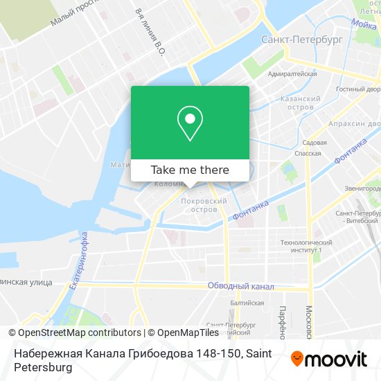 Набережная Канала Грибоедова 148-150 map