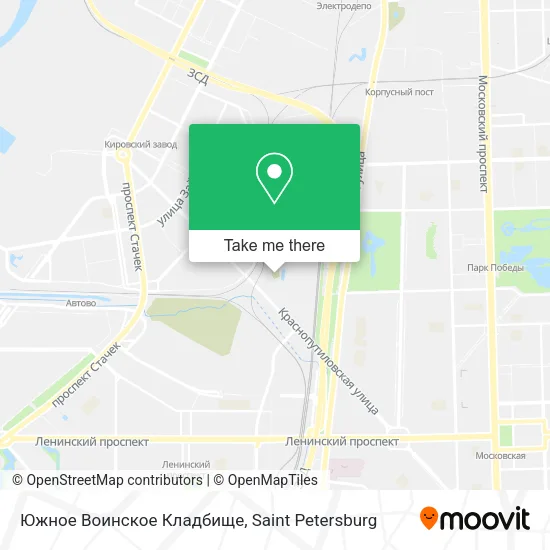 Южное Воинское Кладбище map