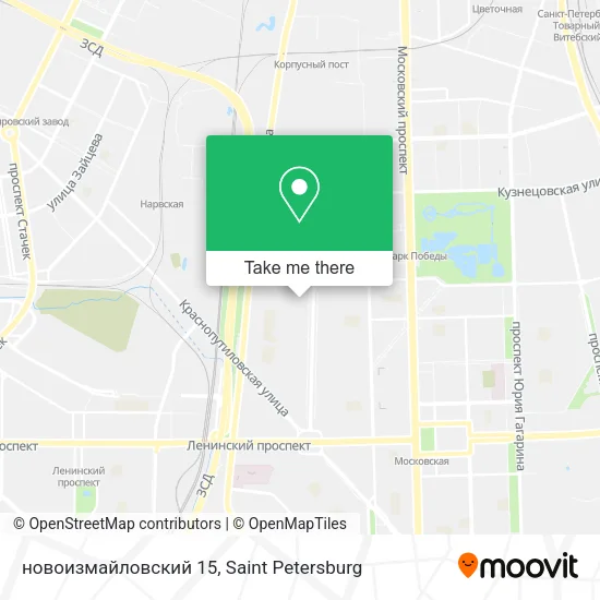 новоизмайловский 15 map