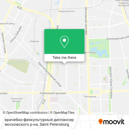 врачебно-физкультурный диспансер московского р-на map